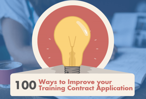 100 Ways to Improve your Training Contract Application