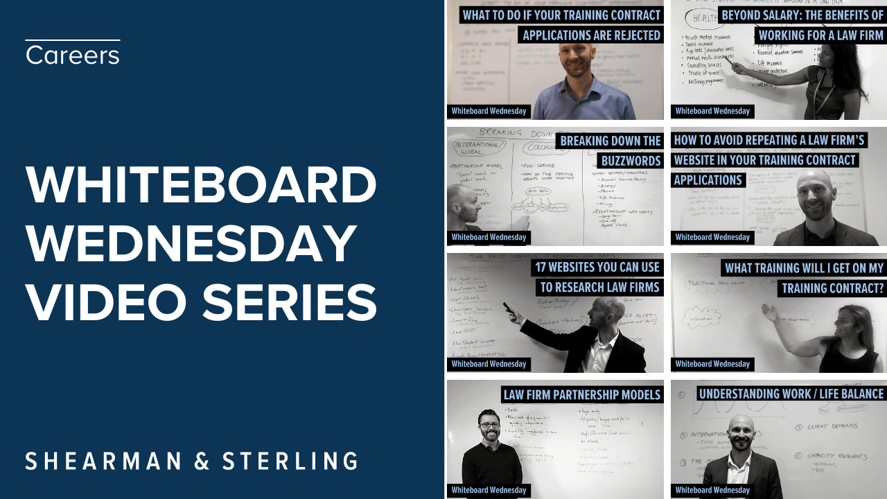 Whiteboard Wednesday Videos Shearman & Sterling